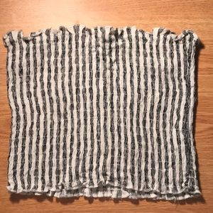 Black & White Striped Tube Top (Forever 21)